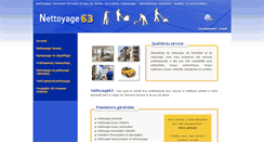 Desktop Screenshot of nettoyage63.com
