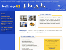 Tablet Screenshot of nettoyage63.com